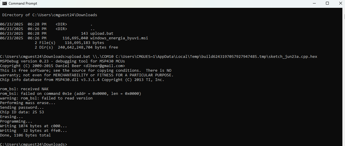 CMD Execution Example