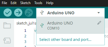 Select Correct Com Port